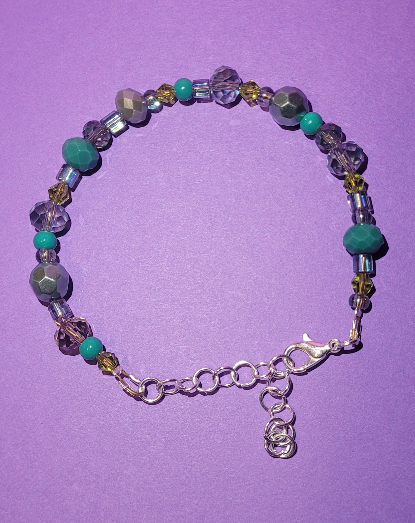 Green Bracelet - Lobster Clasp