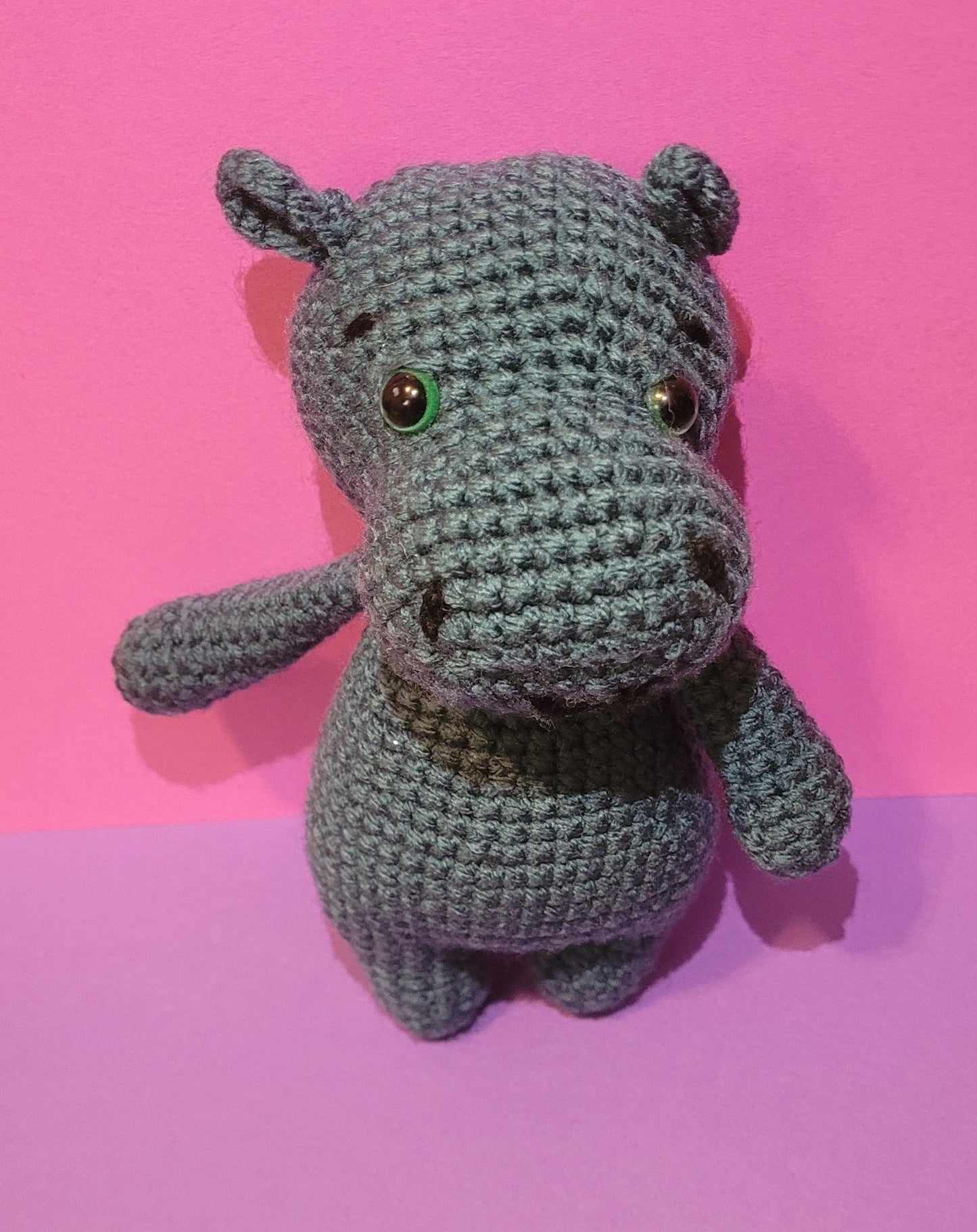 Hippo Crochet Stuffed Animal