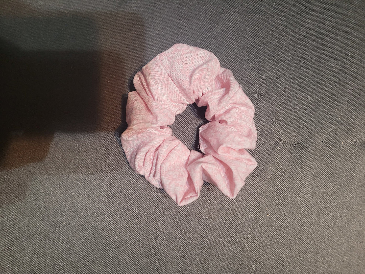 Light pink scrunchie