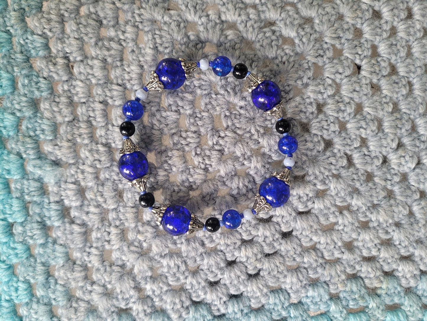 Blue Beaded Jewelry - Bracelets and Necklaces