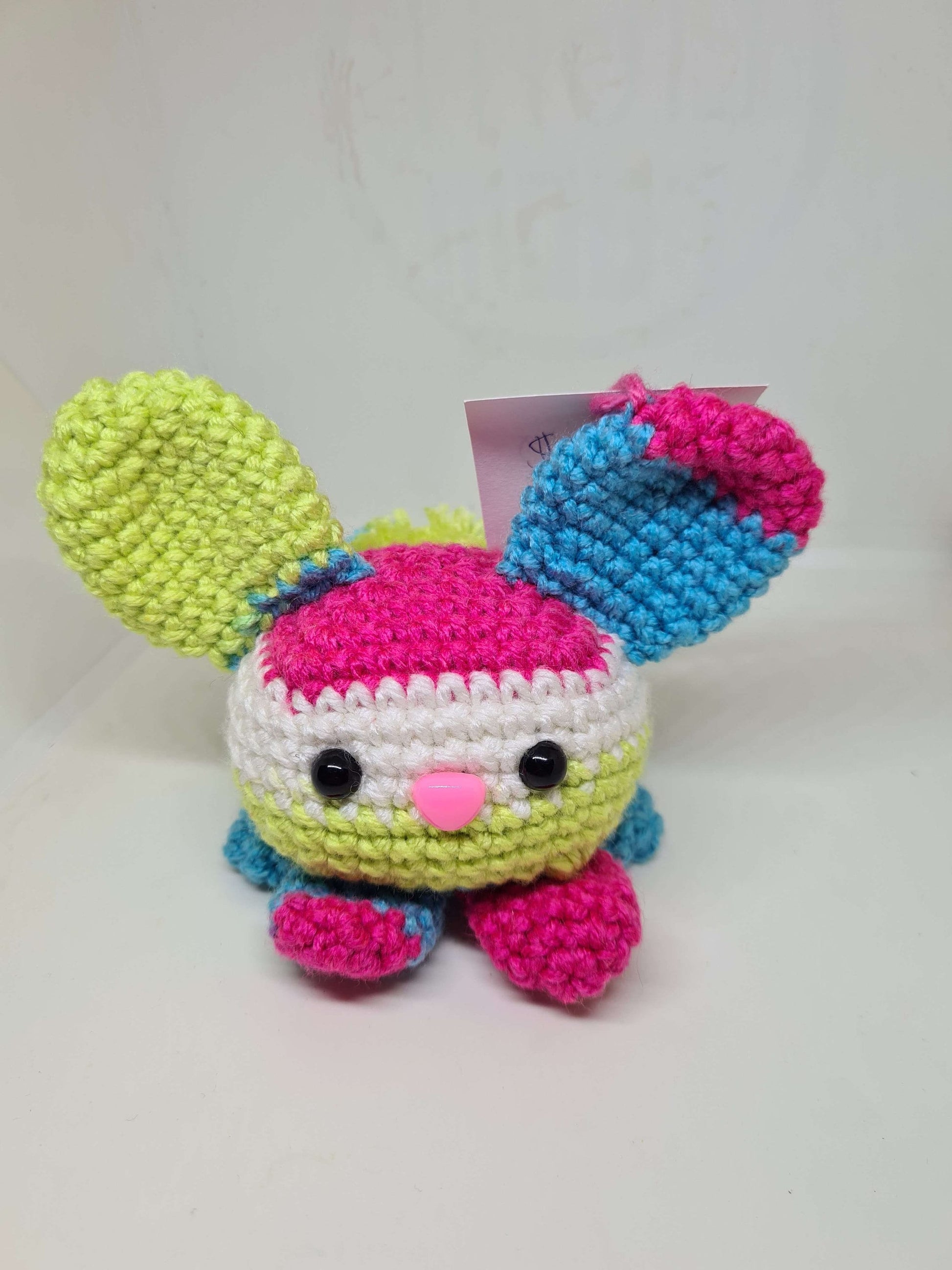 Round Bunny Stuffed Animal - Crochet